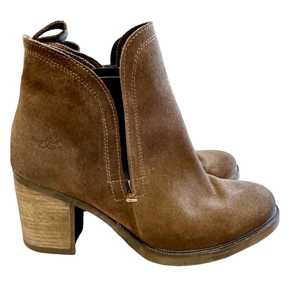 Bos. & Co. Belfield Waterproof Brown Suede Heeled Chelsea Boots Size 39 EU/US 8 - Picture 3 of 10